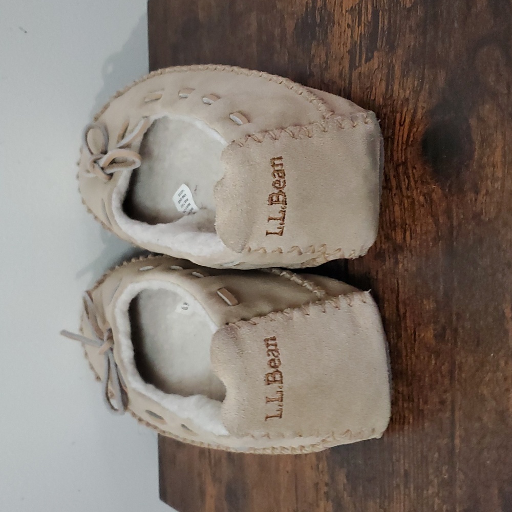 Womens L.L Bean Hearthside Slippers Side 9 Faux Fur Lined - Picture 6 of 9